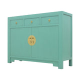 SIDEBOARD ORIENT 3DW2DR TURQUOISE WASH MQZ-43