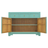 SIDEBOARD ORIENT 3DW2DR TURQUOISE WASH MQZ-43