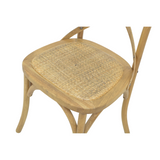 CHAIR DINING CROSSBACK NATURAL RAW MQZ-207