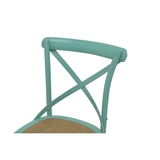 CHAIR DINING CROSSBACK TURQUOISE MQZ-207