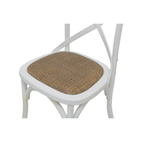 CHAIR DINING CROSSBACK WHITE MQZ-207