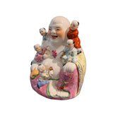 FAMILLE ROSE PORCELAIN MODEL OF BUDAI OM/PME