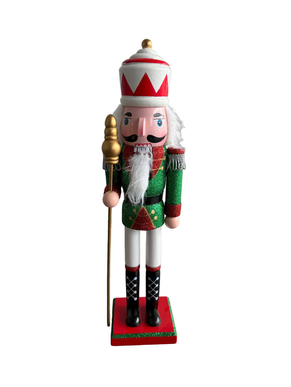 NUTCRACKER CANDY 38CM RED TRIANGLE