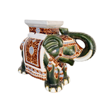 CERAMIC ELEPHANT JADE GREEN