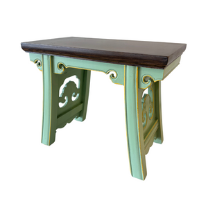 STOOL MING CARVED MINT MZ-35