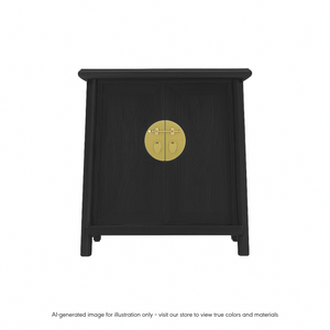 A SHAPE CABINET H60CM BLACK WASH MQZ-20