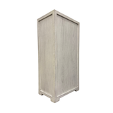 CABINET 2DR WITH LOCK WHITE WASH