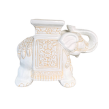 CERAMIC ELEPHANT WHITE