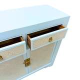 SIDEBOARD RATTAN 2DW2DR BABY BLUE MQ-03