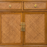 SIDEBOARD RATTAN 2DW2DR LIGHT WOOD MQ-03