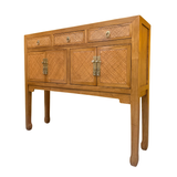 CONSOLE RATTAN 3DW4DR LIGHT WOOD MQZ-301