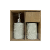 BATH ROOM SET OF 2 TROPICAL KHAKI