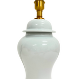 LAMP TEMPLE JAR CRACKLE WHITE H60CM