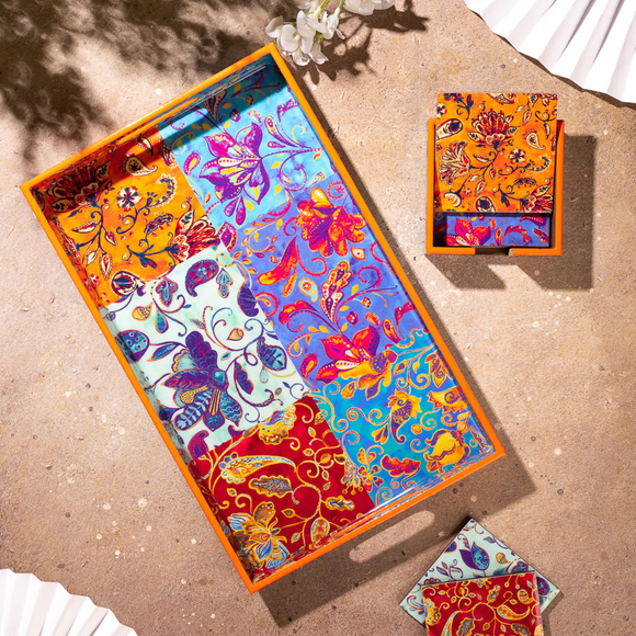 BATIK ART RECTANGLE TRAY