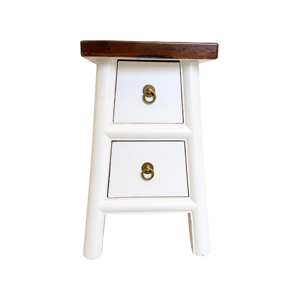 STOOL LIANG 2DW WHITE MQZ-204