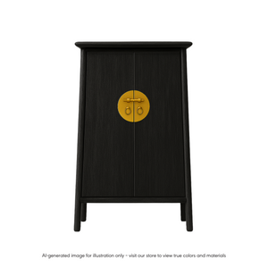 A SHAPE CABINET H95CM BLACK WASH MQZ-21