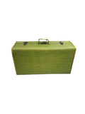 RATTAN SUITCASE GREEN CH-07