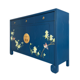 SIDEBOARD SCROLL FLEUR BLUE WASH MQZ-19