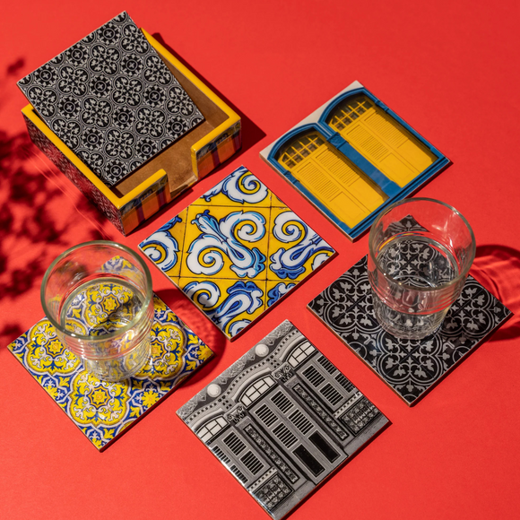 BLACK & WHITE SAYANG COASTERS