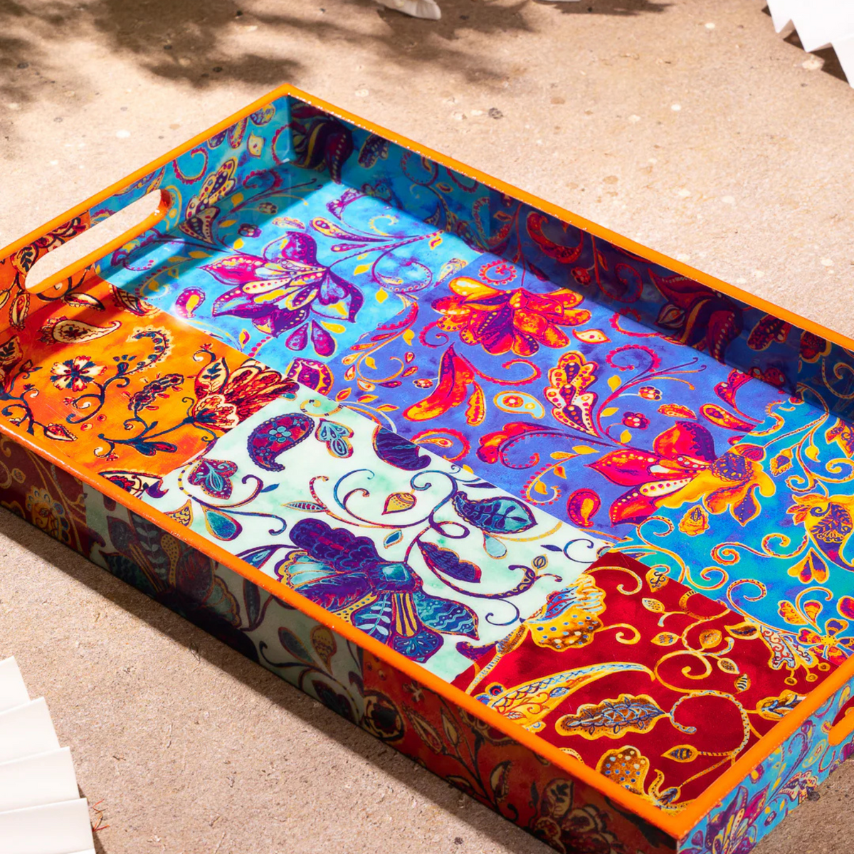 BATIK ART RECTANGLE TRAY – LIMS Legacy Singapore