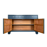 SIDEBOARD SCROLL FLEUR BLUE WASH MQZ-19