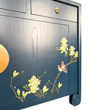 SIDEBOARD SCROLL FLEUR BLUE WASH MQZ-19