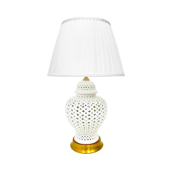 CUTWORK LAMP 65CM WHITE