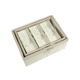 STORAGE BASKET  RECT S/5 KAMI WHITE