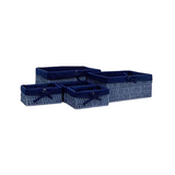 STORAGE BASKET  RECT S/5 KAMI  BLUE