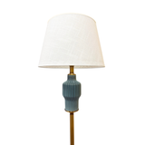 STANDING LAMP FLUTED BLUE