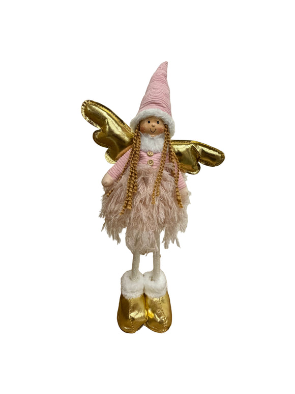FLUFFY STANDING ANGEL PINK