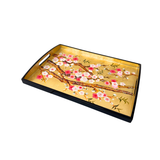 LACQUER TRAY (M) CHERRY BLOSSOM GOLD