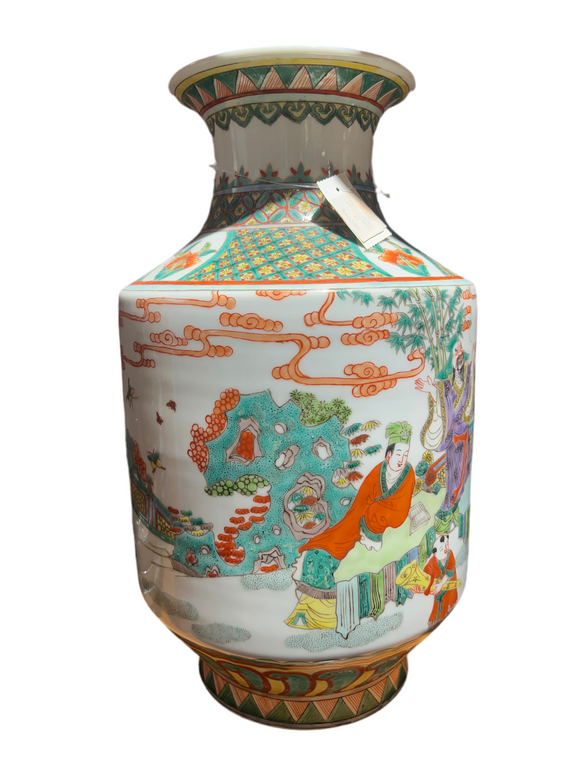 FAMILLE VERTE LANTERN VASE #2