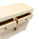 SIDEBOARD RATTAN 2DW2DR CREAM MQ-03