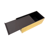 LACQUER TISSUE BOX PLAIN GOLD