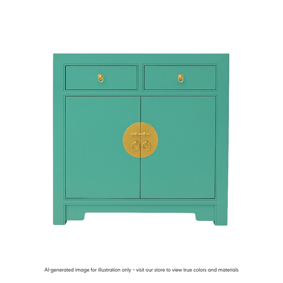 SIDEBOARD ORIENT 2DW2DR TURQUOISE WASH MQZ-40