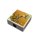 LACQUER SQ COASTER FLEUR GOLD