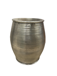STOOL WHITE METAL JALI
