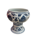PORCELAIN FISH BOWL HIGH LEG