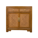 SIDEBOARD RATTAN 2DW2DR LIGHT WOOD MQ-03