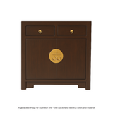 SIDEBOARD ORIENT 2DW2DR DARK WOOD MQZ-40