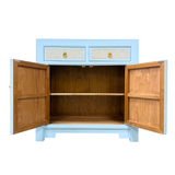 SIDEBOARD RATTAN 2DW2DR BABY BLUE MQ-03