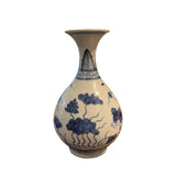 BLUE AND WHITE PEAR SHAPED VASE CSX/HEX