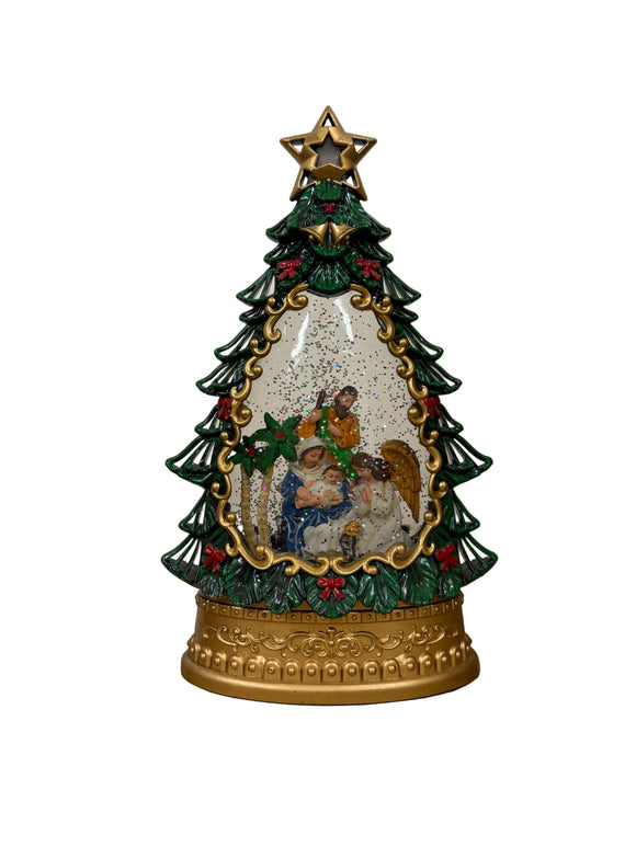 XMAS SNOWGLOBE NATIVITY