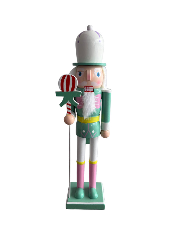 NUTCRACKER MACARON 38CM GREEN