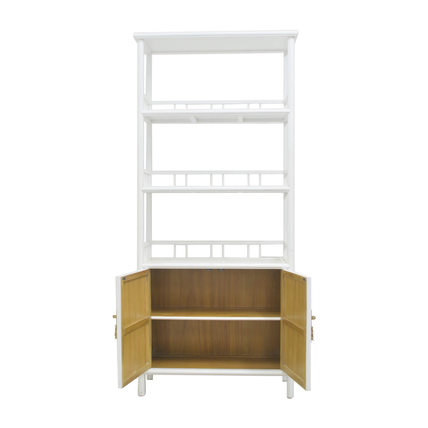 White rattan bookshelf discount