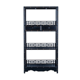 BOOKSHELVE BAMBOO 2DW3L BLACK CH2-018