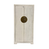 CABINET 2DR WITH LOCK WHITE WASH