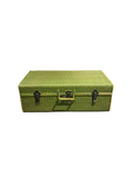 RATTAN SUITCASE GREEN CH-07