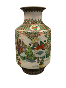 FAMILLE VERTE LANTERN VASE #1